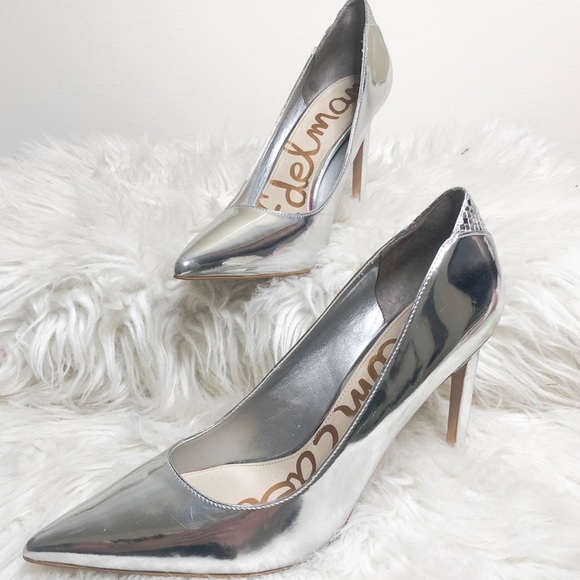 sam edelman silver pumps